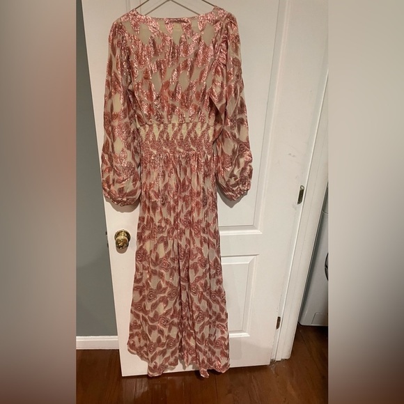 NWT Free People x Jen’s Pirate Booty Rising Star Lapis Pink Maxi Dress✨ Size XS - Picture 7 of 12